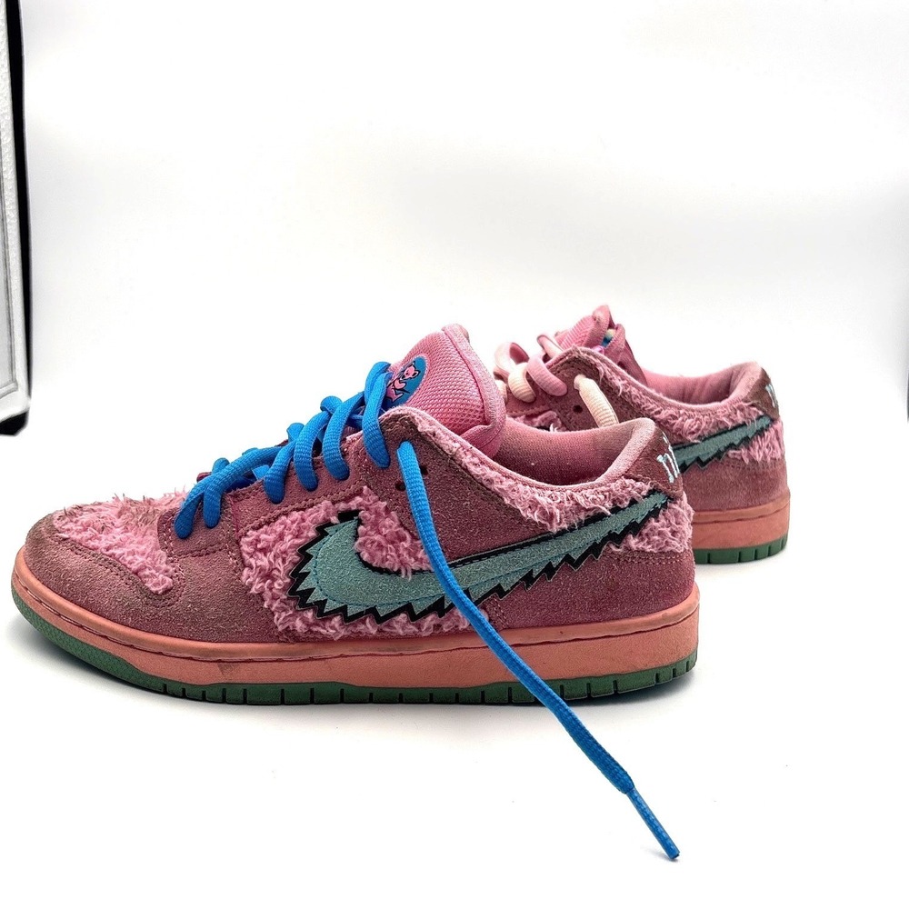 Nike SB Dunk Low Grateful Dead Bears Pink Sneakers CJ5378-600 Mens 5.5 Womens 7